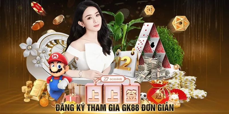 Tham gia đặt cược rất đơn giản và nhanh chóng tại GK88